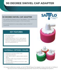 SaFTFlo Fluid Management System | Swivel Cap Adapter