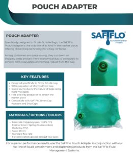 SaFTFlo Fluid Management Systems | Pouch Insert Adapter